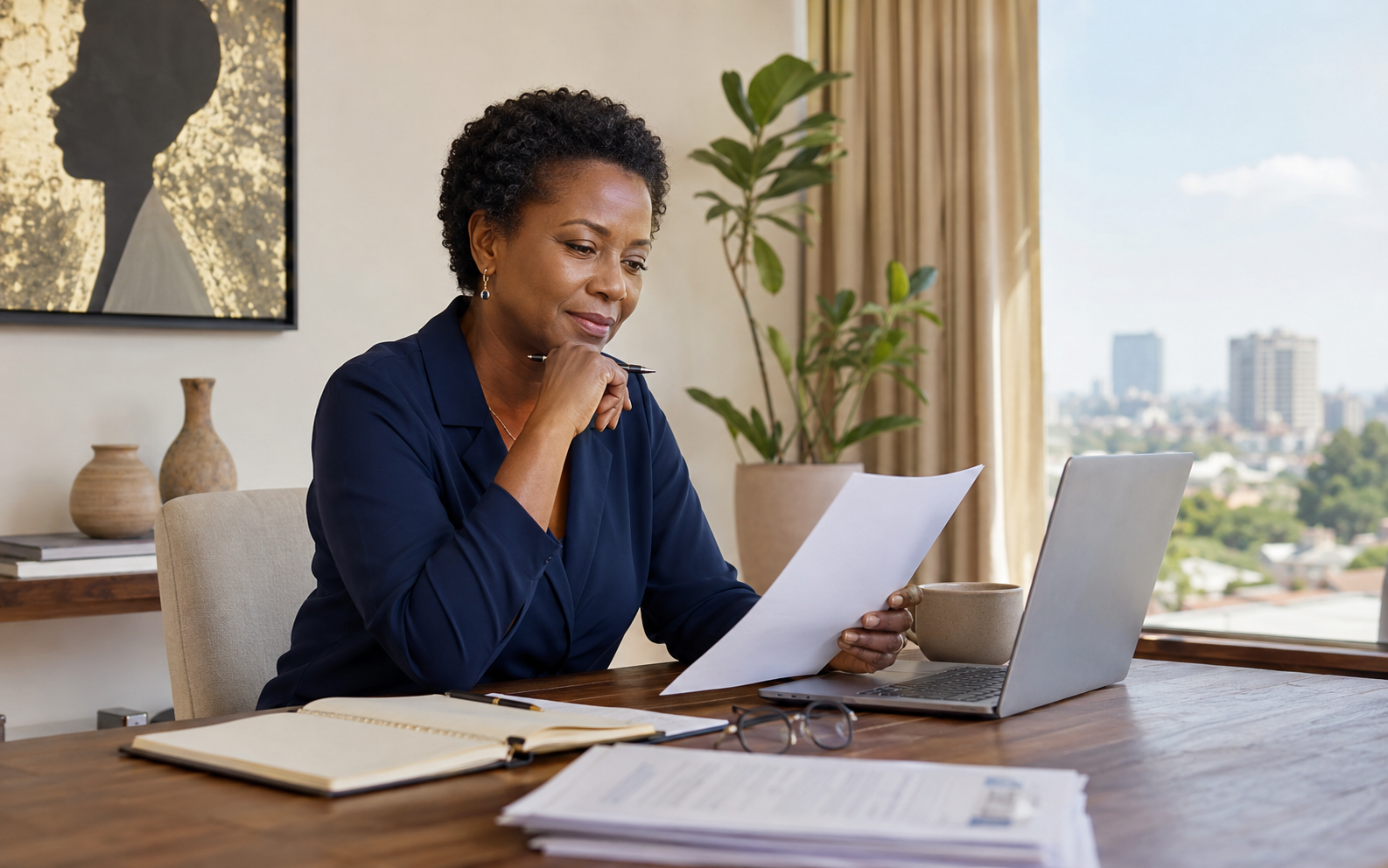 Experienced African professional considering her next career and income direction